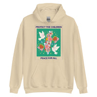 Peace for All Hoodie Tan